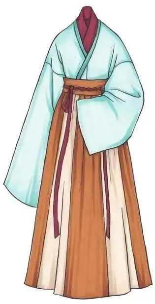Cross-collared waist-length ru-skirt