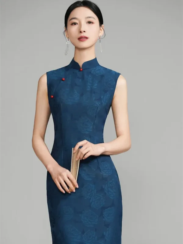 Modern Chinese Sleeveless Cheongsam | Prom Dresses