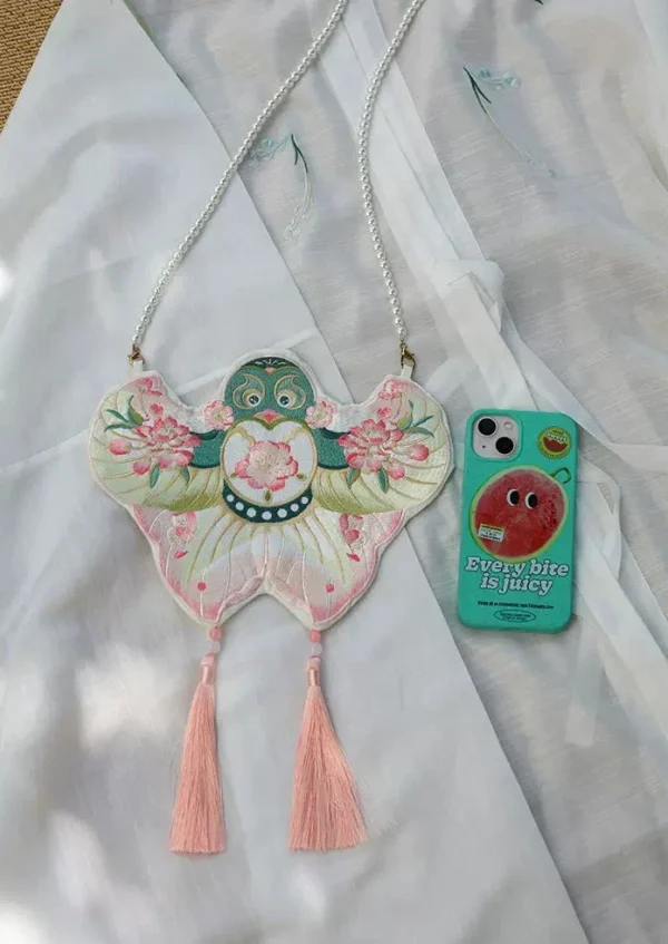 Swallow Kite | Double-Sided Embroidered Hanfu Bag