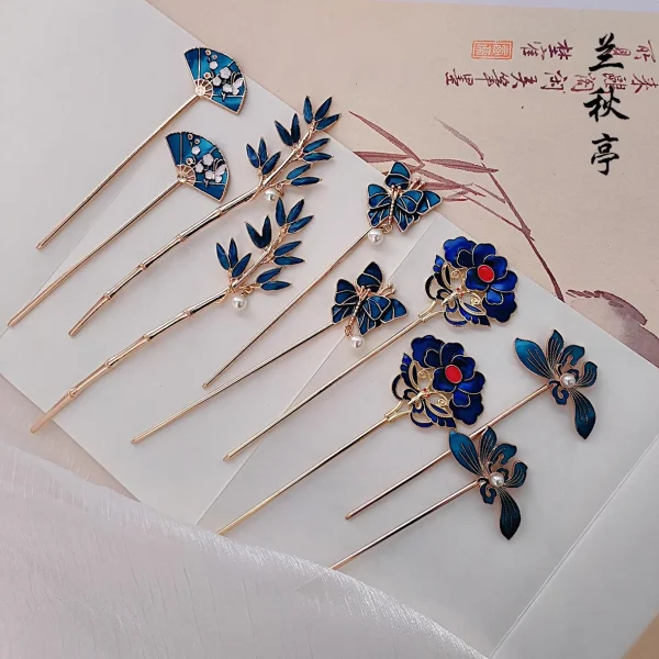 Ming Dynasty Turquoise Floral Hairpin