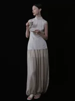 Chinese Modern Style Qipao Top