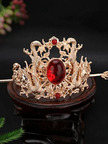 Elegant Chinese Antique Jewelry Hanfu Hair Crown