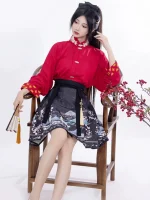 Female Chinese Hanfu Short Dress