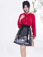 Female Chinese Hanfu Short Dress