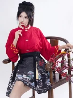Female Chinese Hanfu Short Dress