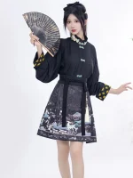 Female Chinese Hanfu Short Dress
