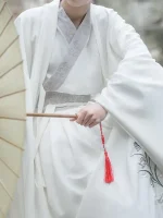 Men's Spring and Autumn Grey Song Dynasty Hanfu