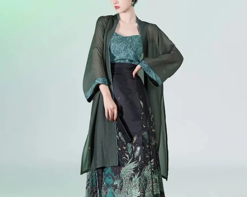 Ming Dynasty Mamian Qun Hanfu Set