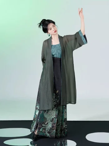 Ming Dynasty Mamian Qun Hanfu Set