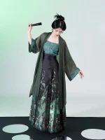 Ming Dynasty Mamian Qun Hanfu Set