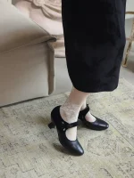 Genuine Leather Shoes Inspired by Traditional Qipao