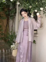Purple Fairy-Style Hanfu & Song Dynasty Fashion Dress
