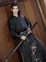 Tang Dynasty Male-Style Wuxia Hanfu Robes