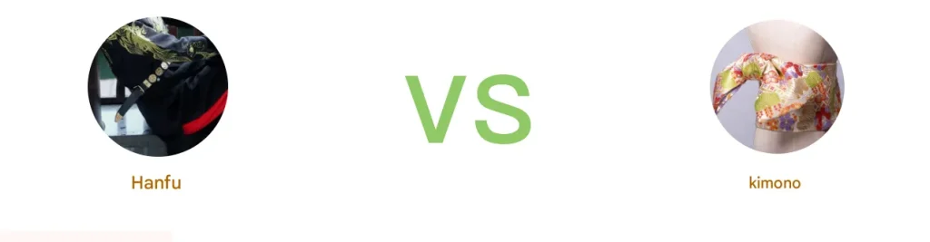 The difference between Chinese Hanfu and Japanese Kimono