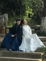 Unisex 5-Piece Set Couples Hanfu