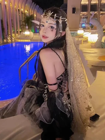 Sexy Chinese Hanfu: Dunhuang Feitian Goth Dance Dress