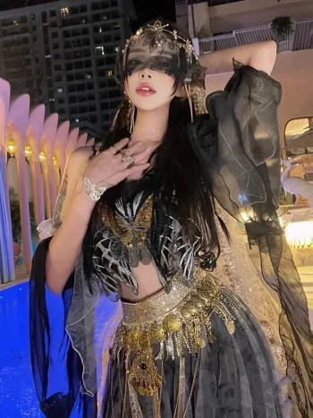 Sexy Chinese Hanfu: Dunhuang Feitian Goth Dance Dress