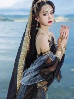 Sexy Chinese Hanfu: Dunhuang Feitian Goth Dance Dress