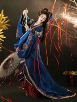 Women’s Blue Jin Dynasty Hanfu Dress