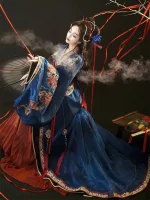Women’s Blue Jin Dynasty Hanfu Dress