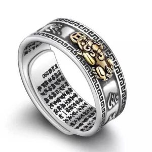 Feng Shui Pixiu Wealth Attracting Ring