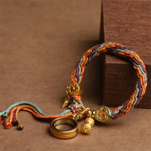 Tibetan Style Lucky Colorful Rebirth Knot Bracelet