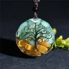 Tree of Life Orgonite Necklace, Relieves Anxiety & Negative Energy