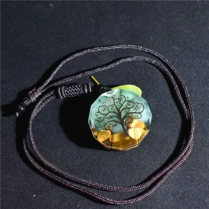 Tree of Life Orgonite Necklace, Relieves Anxiety & Negative Energy