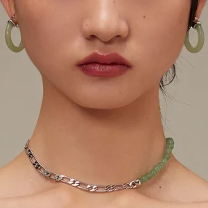 Women's Round Jade Fortune Attracting Earrings
