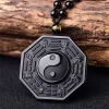 Yin Yang Black Obsidian Energy Healing Necklace